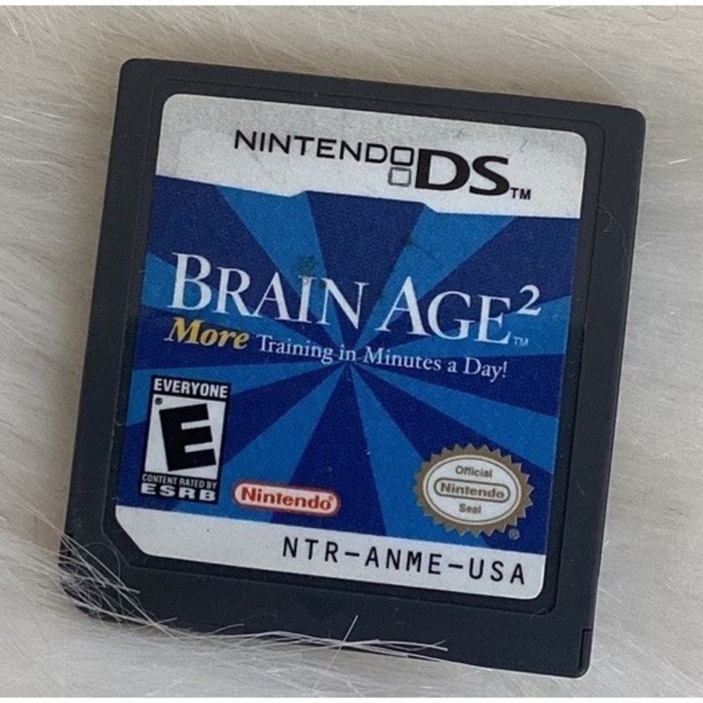 Brain Age 2: More Training in Minutes a Day (Nintendo DS, 2007) CART ONLY